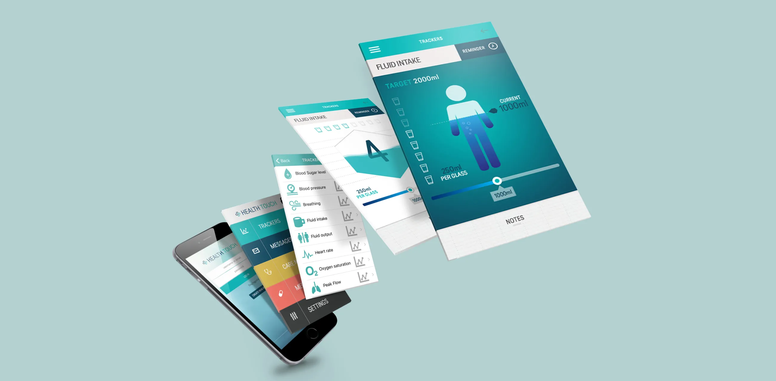 HealthTouch app on mobile