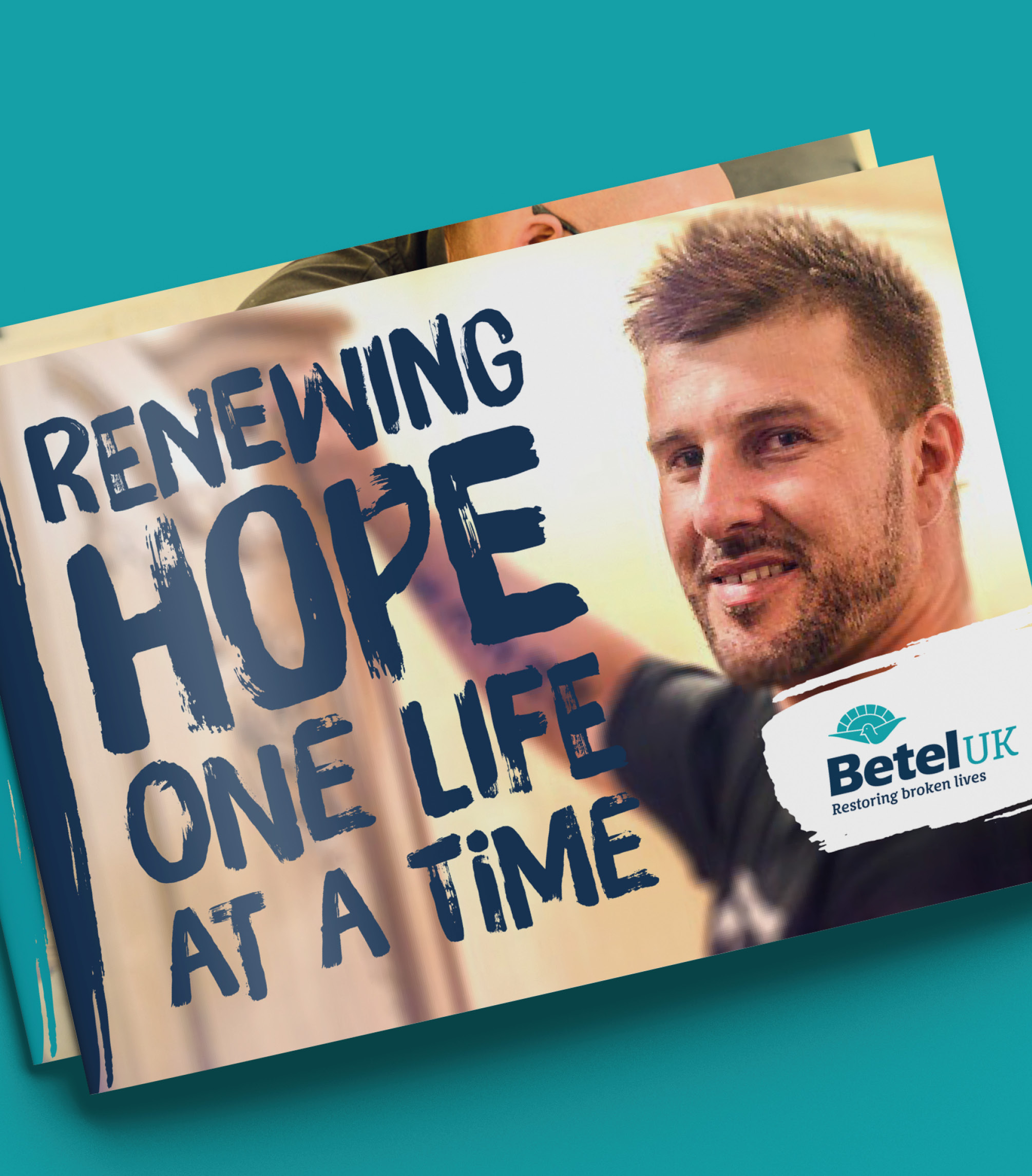 Renewing hope one life at a time – Betel branding and messaging shown on collateral