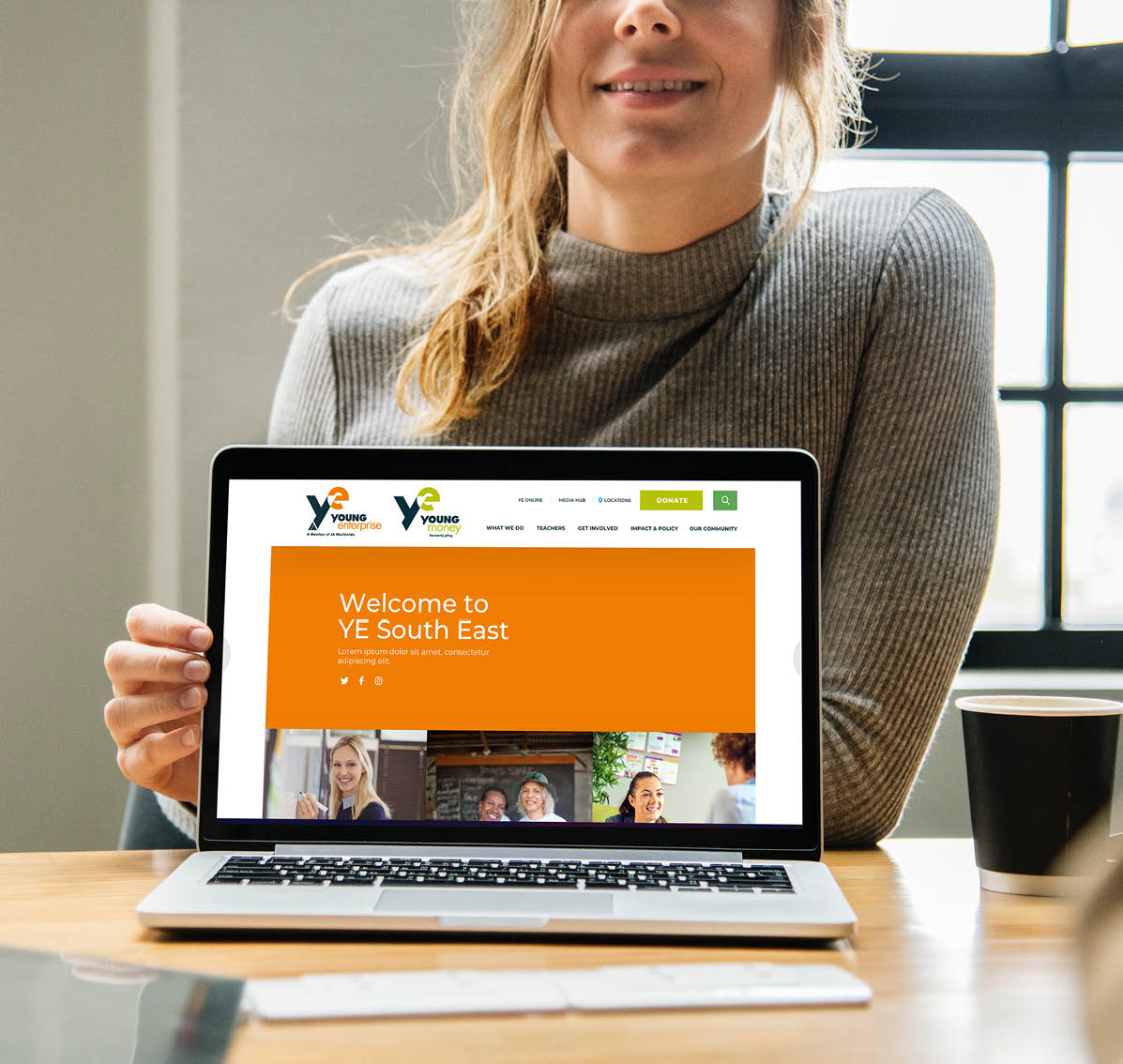 Young Enterprise website on desktop