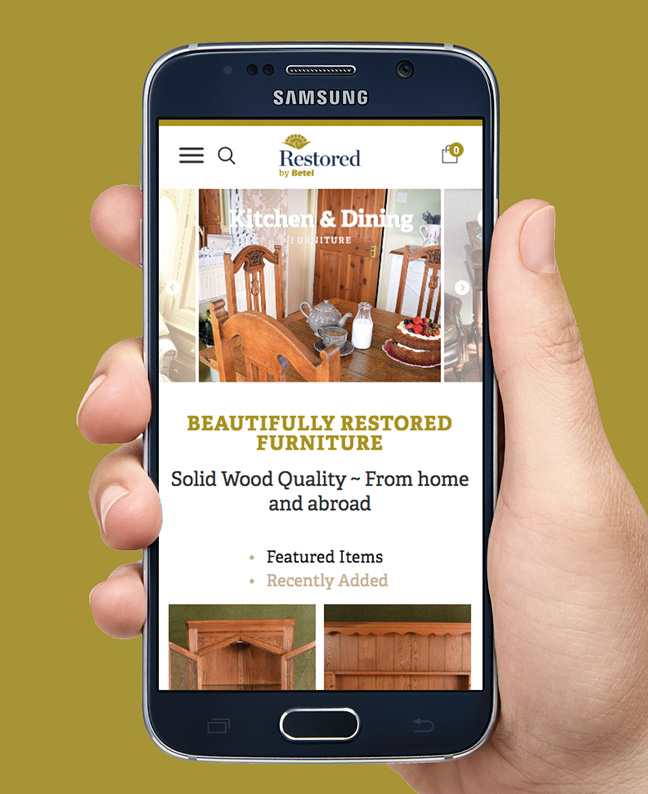 Restored by Betel website on mobile phone
