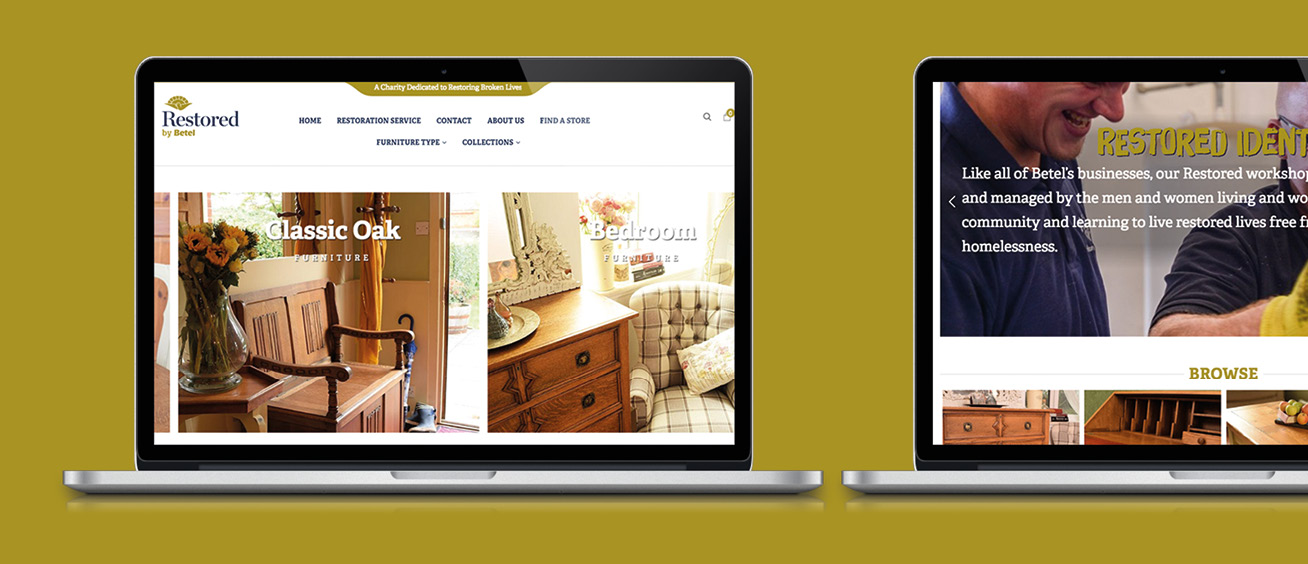 Restored by Betel website on laptop