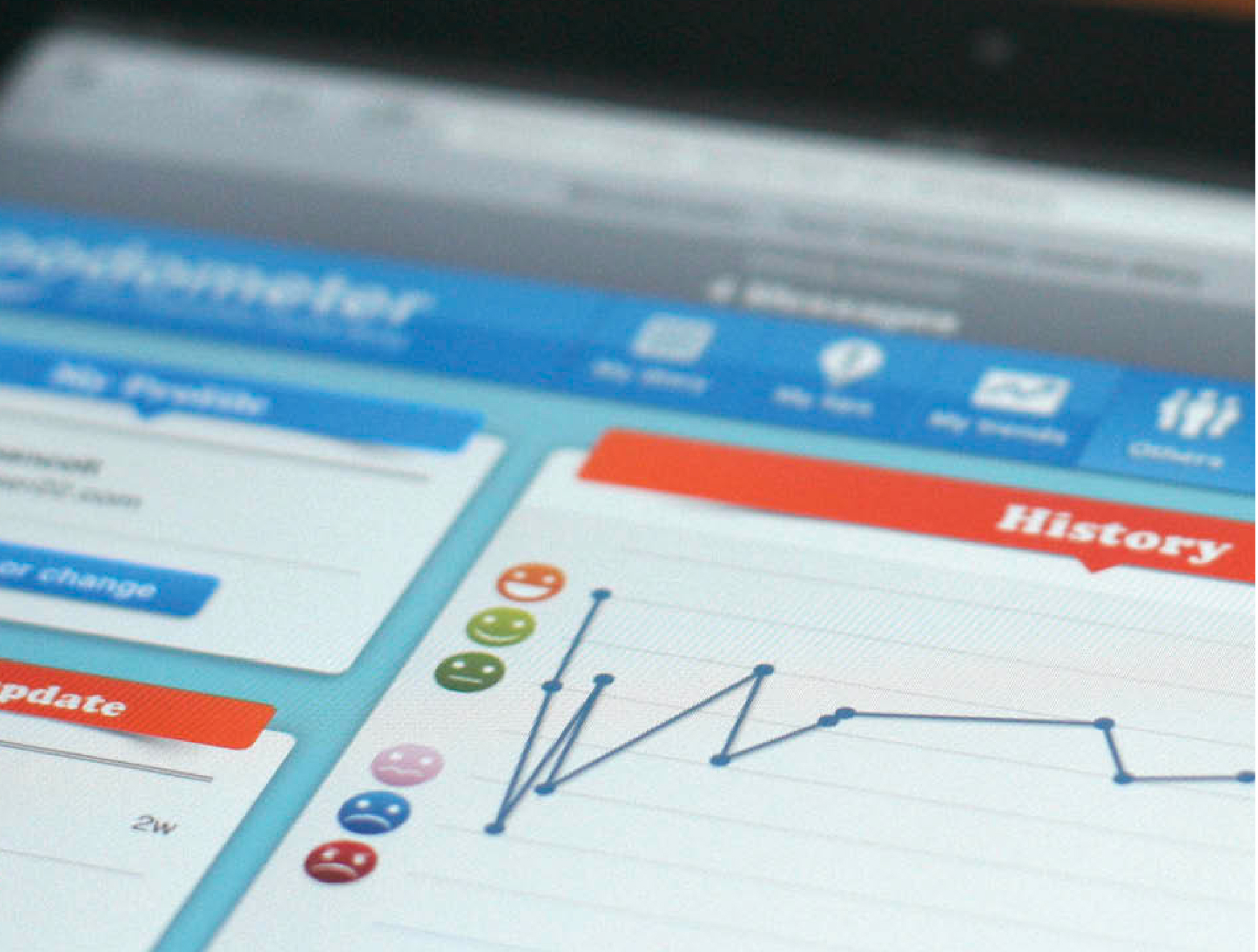 Moodometer app – interactive NHS mood diary