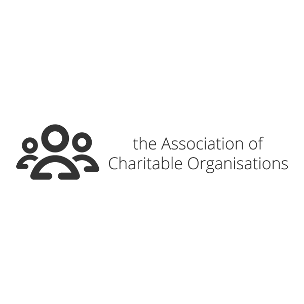 ACO logo (The Association of Charitable Organisations) in grey