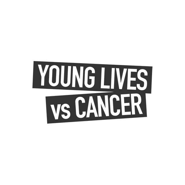 Young Lives vs Cancer logo in grey