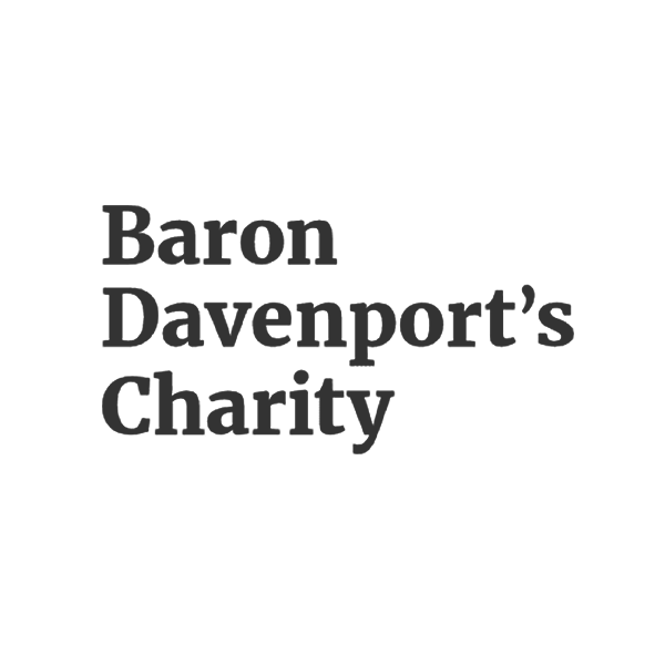 Baron Davenport's Charity logo (grey) 