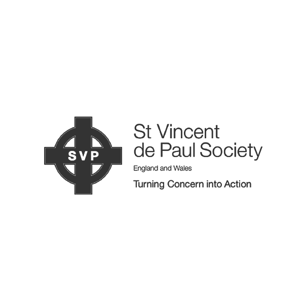 St Vincent de Paul Society (SVP) logo in grey