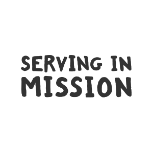 Serving in Mission logo (grey) by IE 