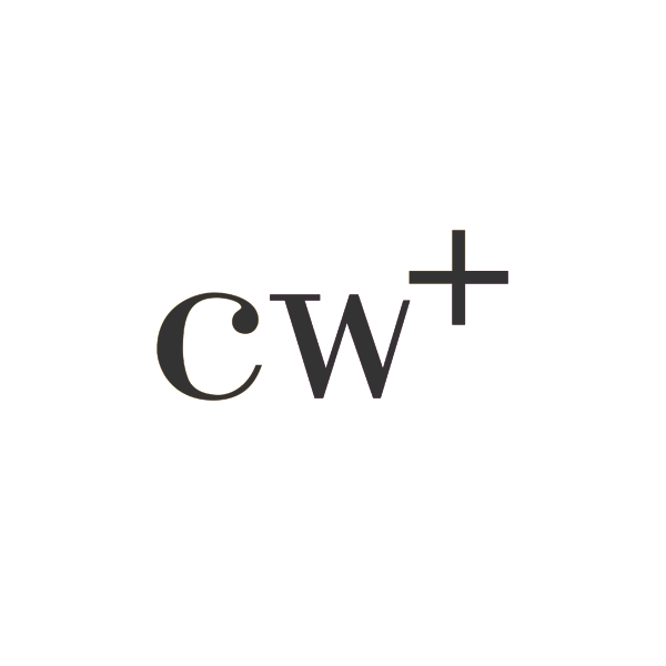 CW+ logo (grey) – the Chelsea and Westminster Hospitals charity