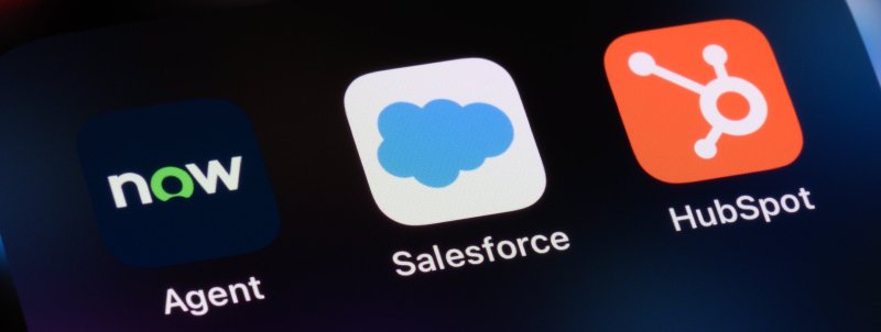 Image showing ServiceNow, SalesForce and HubSpot