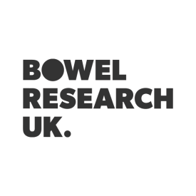 Bowel Research UK logo in grey, by IE Brand