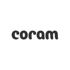Coram charity logo in grey