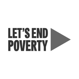 Let's end poverty logo 