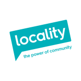 Locality logo with strapline beneath "The power of community"