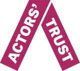 Actors' Trust logo purple